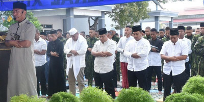 Kodaeral XIV Sorong Gelar Sholat Idul Adha dan Pemotongan Hewan Kurban