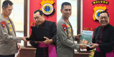 Wakil Uskup OCI Kunjungi Kapolda maluku
