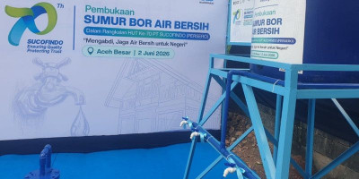 ABPEDNAS dan SUCOFINDO Resmikan Sumur Air Bersih untuk Warga Aceh Besar
