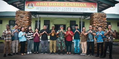 Dandim 1710/Mimika Terima Audiensi Ketua KPU Mimika