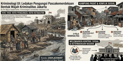 Kriminolog UI: Ledakan Pengungsi Pascakemerdekaan Bentuk Wajah Kriminalitas Jakarta