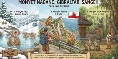 Monyet Nagano, Gibraltar, Sangeh