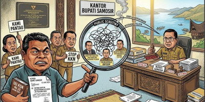 Konflik Seleksi Kepala BKPSDM, Warga Samosir Surati Bupati
