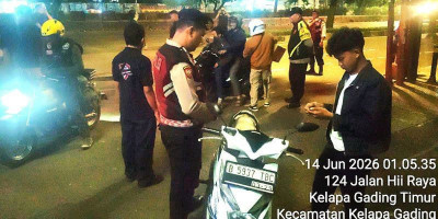 Polsek Kelapa Gading Gelar Apel KRYD dan Operasi Kepolisian Rutin