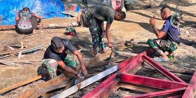 Jembatan Garuda Tahap III Capai 47 Persen, TNI Buka Harapan Baru Warga Pedalaman Aceh Tengah