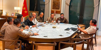 Prabowo Kumpulkan Menteri di Kertanegara, Bahas Meningkatnya Kepercayaan Investor Global