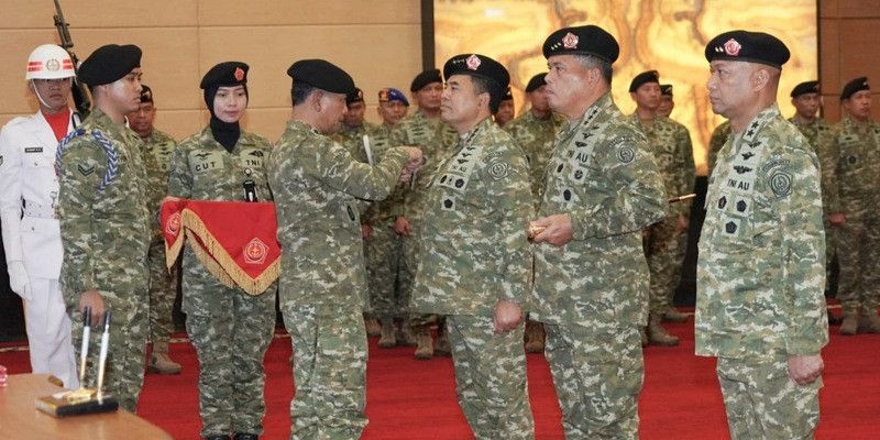 Mabes TNI Gelar Sertijab Dansesko TNI dan Pangkogabwilhan II