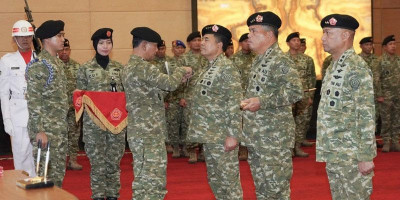 Mabes TNI Gelar Sertijab Dansesko TNI dan Pangkogabwilhan II