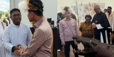 Wapres Gibran Kunjungi Museum Budaya Asmat dan Tinjau Pembangunan Katedral Agats