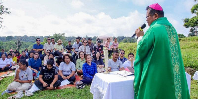 Uskup Agung Medan Pimpin Misa Alam di Puncak Merga Silima