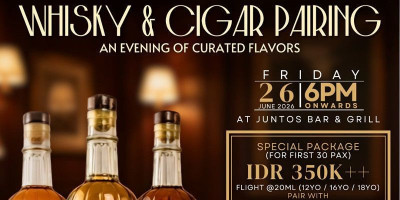 Juntos Hadirkan Pengalaman Whisky dan Cerutu Berkelas Dunia