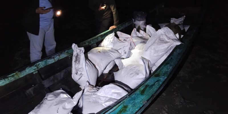 Satlap Tri Cakti dan Satgas Gabungan Gagalkan Penyelundupan Timah Ilegal