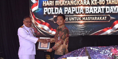 Wadan Kodaeral XIV Hadiri Upacara HUT Bhayangkara ke-80