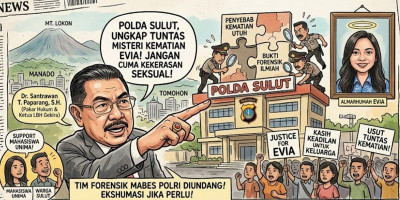 LBH Gekira Desak Polda Sulut Bongkar Tuntas Misteri Kematian Evia 