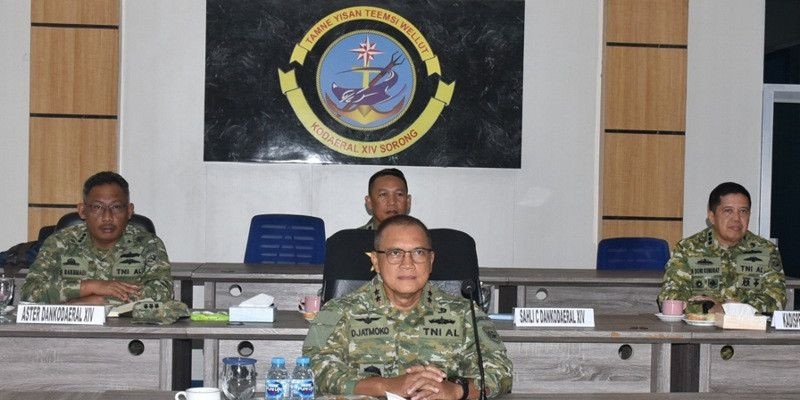 Komandan Kodaeral XIV Ikuti Pengesahan Doktrin TNI 'Perisai Trisula Nusantara'