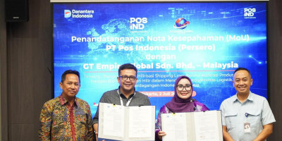 Pos Indonesia dan GT Empire Global Perkuat Kolaborasi Distribusi Lintas Negara Indonesia–Malaysia