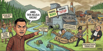 AMG Soroti Tata Kelola Industri Getah Pinus Aceh Kacau