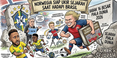 Norwegia Siap Ukir Sejarah Saat Hadapi Brasil
