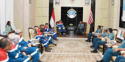 Perkuat Sinergitas, PT Pertamina EP Zona 14 Papua Field Kunjungan Kerja ke Kodaeral XIV 