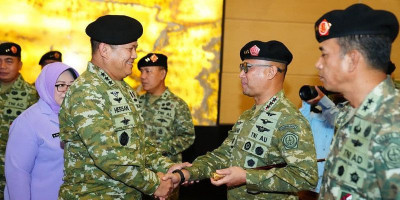 105 Perwira Tinggi TNI Naik Pangkat, Irjen TNI Pimpin Upacara Laporan Korps