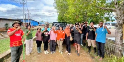 BMP Merauke Bergerak Bersihkan Drainase Cegah Banjir dan Sampah