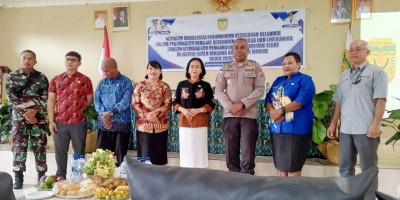 Babinsa Koramil Kuala Kencana Hadiri Sosialisasi PHBS dan Pencegahan HIV/AIDS