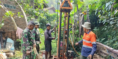 Pengeboran Sumur Bor TMMD Reguler Ke-129 Dimulai, Bantu Atasi Krisis Air di Desa Watuduwur