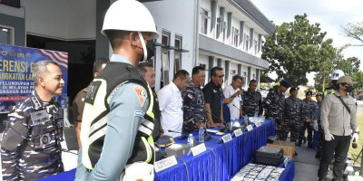 TNI AL Musnahkan 100 Liquid Vape Mengandung Narkotika, Perkuat Pengawasan Jalur Laut