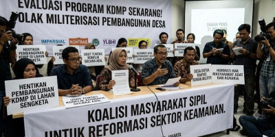 Koalisi Masyarakat Sipil Desak Evaluasi Program KDMP dan Tolak Militerisasi Pembangunan Desa