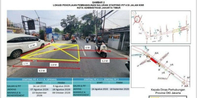  Dishub DKI Terapkan Rekayasa Lalu Lintas di Seputaran Jalan ini