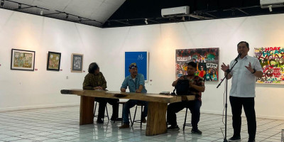 IJP Dr Susilo Teguh R Membuka Pameran Kartun Bertajuk Indonesia Ha Ha Hi Hi 