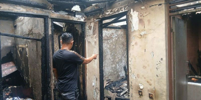 Polsek Koja Selidiki Rumah Tinggal Terbakar di Koja, Diduga Akibat Korsleting Listrik