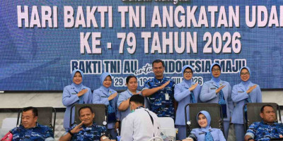 Semarak Hari Bakti ke-79 TNI AU, Bakorda Bandung Gelar Donor Darah untuk Kemanusiaan