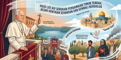 Paus Leo XIV Serukan Perdamaian Timur Tengah, Desak Hentikan Serangan dan Kembali Berdialog