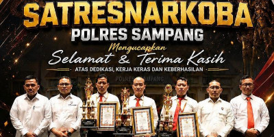 Satresnarkoba Polres Sampang Borong Dua Penghargaan Bergengsi di Polda Jatim
