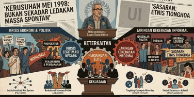 Kriminolog UI: Kerusuhan Mei 1998 Bukan Sekadar Ledakan Massa Spontan