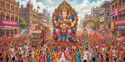 Festival Ganesha di Mumbai