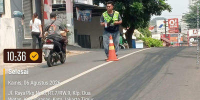 Drainase Baru Dibangun di Kawasan Kelapa Dua Wetan