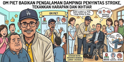 Penyintas Stroke ini Tunjukkan Kemajuan Usai Diterapi Om Piet
