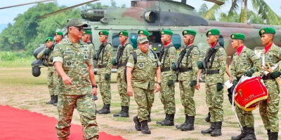 Wakil Panglima TNI dan Menhan Cek Kesiapan Yonif TP di Sumut
