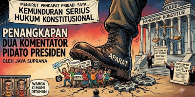 Penangkapan Dua Komentator Pidato Presiden 