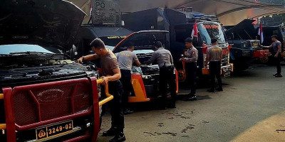 Kasubdit Audit Ditpamobvit Polri Cek Kendaraan Dinas dan Almatsus