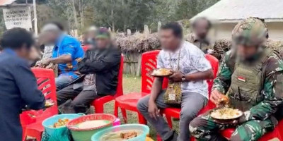 Koops TNI Habema Luruskan Informasi Terkait Ucapan Terima Kasih Umat Stasi Santa Sisilia Wuloni