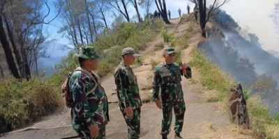Danrem 083/Bdj : Karhutla Bromo Harus Ditangani dengan Kekuatan Bersama