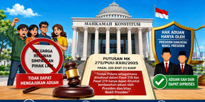 MK Batasi Aduan, Bukan Kritik Presiden