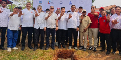 Kolaborasi Lintas Sektor, Balai Warga Cilangkap Mulai Dibangun