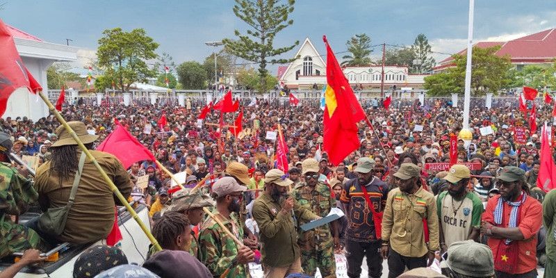 Aksi Demonstrasi KNPB di Wamena Berlangsung Aman, Tertib dan Lancar