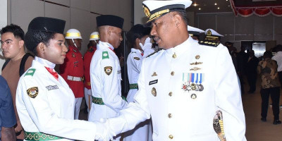 Kodaeral XIV Hadiri Pengukuhan Paskibraka Tingkat Prov Papua Barat Daya