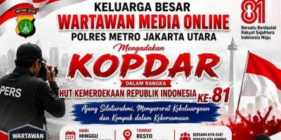 Kopdar Wartawan Media Online Polres Metro Jakarta Utara Perkuat Silaturahmi