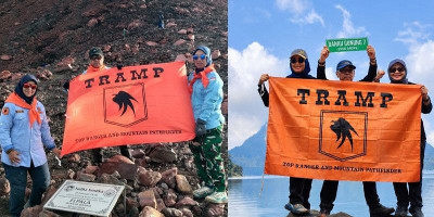 Pendaki TRAMP Jelang HUT ke-81 RI, Ziarah ke Tugu Yudha Sentika